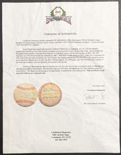 Load image into Gallery viewer, 1995 Johnny Podres + Don Larsen Autographed World Series MLB Baseball Signed LOA
