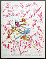 1978 Toronto Blue Jays Team Autographed Signed Program MLB Baseball Vintage