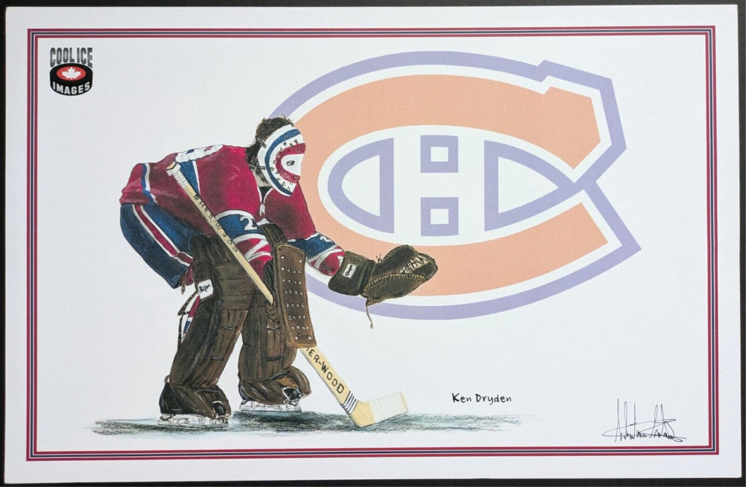 Ken Dryden Montreal Canadiens Oversized Print NHL Hockey Hall of Fame Goalie