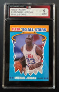 1990-91 Fleer #5 Michael Jordan Chicago Bulls NBA Basketball Card Vintage