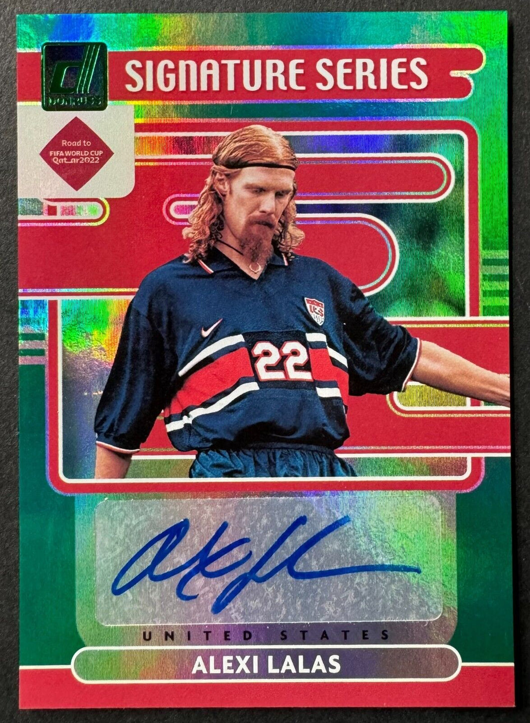 2021-2022 Signed Alexi Lalas Donruss Panini Autographed Soccer Card USA