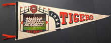 Load image into Gallery viewer, 1964 Vintage Detroit Tigers Full Team Picture Pennant MLB Memorabilia
