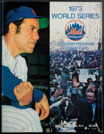 1973 Shea Stadium New York Mets World Series Souvenir Program & Scorecard Vtg