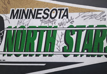 Load image into Gallery viewer, 1991 Vintage Minnesota North Stars NHL Multi-Signed Autographed x16 Team Pennant
