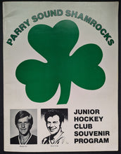 Load image into Gallery viewer, 1979-80 Parry Sound Shamrocks Junior Hockey Club Program Bobby Orr NHL Vintage
