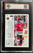Load image into Gallery viewer, 1991-92 Dominik Hasek Chicago Blackhawks Upper Deck Rookie Card #335 KSA 9 MINT
