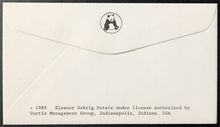Load image into Gallery viewer, Baseball 50th Anniversary Hall Of Fame Vintage Cachet Lou Gehrig Stamp Yankees

