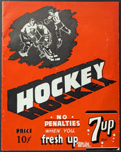 Load image into Gallery viewer, 1945 Gordie Howe Omaha Knights USHL Hockey Game Program Vintage
