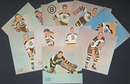 1950s Tex Coulter All Time Boston Bruins NHL Hockey Photos All Stars Set Vintage