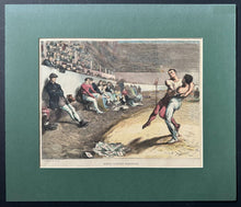 Load image into Gallery viewer, North Country Wrestling Full Page Cut From 1870 Issue Of The Graphic Newspaper
