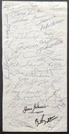 Autographed Signed Sheet NHL Hockey Players JSA Mikita Bower Richard Howe Hull