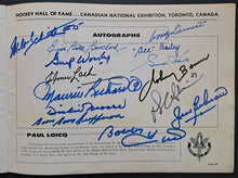 Load image into Gallery viewer, 1961 Hockey Hall of Fame Signed Autographed Book Richard Howe Hull Bailey LOA
