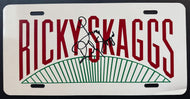 Ricky Skaggs Signed Vintage Metal License Music Country