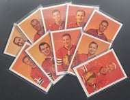 1964/1965 Chex Cereal Series 2 Photos x10 Chicago Blackhawks Team Set Bobby Hull