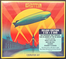 Load image into Gallery viewer, Led Zeppelin Factory Sealed Celebration Day 2 CD + 2 DVD Deluxe Edition Set
