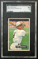 1951 Bowman Browns #245 John Berardino MLB Card SGC Graded Slabbed 84 NM 7 Vtg