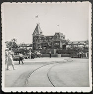 Set of 4 Type 1 Disneyland Black & White Photos Walt Disney Theme Park VTG LOA