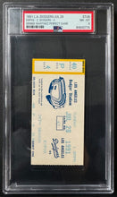 Load image into Gallery viewer, July 28 1991 Dennis Martinez Perfect Game Ticket Stub Expos Dodgers PSA NM-MT
