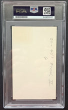 Load image into Gallery viewer, Brigette Bardot Slabbed Autographed Signed Index Card PSA Graded Mint 9 LOA
