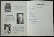 1973 Multi-Signed x10 Kinsmen Club Autographed Celebrity Dinner Program LOA Vtg