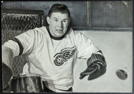 1949 Harry Lumley Detroit Red Wings Original Type 1 Photo Hockey NHL Vintage