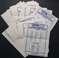 1989 Toronto 680 AM CFTR Radio Music Charts Final Year Rock & Roll Vintage