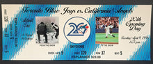 Load image into Gallery viewer, 1996 Toronto Blue Jays 20th Anniversary Opening Day Vs California Ticket Skydome
