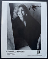 1990 Emmylou Harris Signed Autographed Promo Photo Country Rock Music