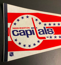Load image into Gallery viewer, NHL Washington Capitals Official Full Size Team Logo Vintage Hockey Pennant
