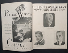 Load image into Gallery viewer, 1929 World Series Program Game 3 Shibe Park Chicago Cubs Philadelphia Athletics
