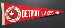 Load image into Gallery viewer, Detroit Lakes, MN Canadian Professional Hockey School Vintage Mid Sized Pennant
