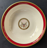 President William J. Clinton Presidential Centre Gold Trimmed Bowl Pickard Vtg