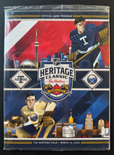 Load image into Gallery viewer, 2022 NHL Heritage Classic Game Program Buffalo Sabres Toronto Maple Leafs NHL
