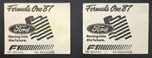 Load image into Gallery viewer, 1987 Formula 1 F1 Auto Racing Detroit Grand Prix Vintage Used Ticket Stubs
