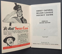 Load image into Gallery viewer, 1940/41 Sweet Caporal Cigarettes Major League Hockey Guide Vintage NHL
