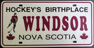 Windsor Vanity Plate Nova Scotia Hockey's Birthplace Canada Sports