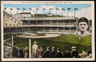 Early 1920's Era New York Yankees Polo Grounds John McGraw Vintage Postcard