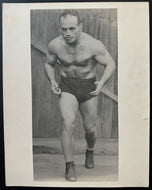 1932 Type 1 Photo Star Wrestler + Hollywood Actor George Kotsonaros Vintage