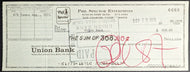 Phil Spector Autographed Signed Cheque Vintage Celebrity Music RR Auction LOA