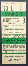 Load image into Gallery viewer, 1966 Maple Leaf Gardens OHA Marlboro Vs Czechoslovakia National Team Full Ticket
