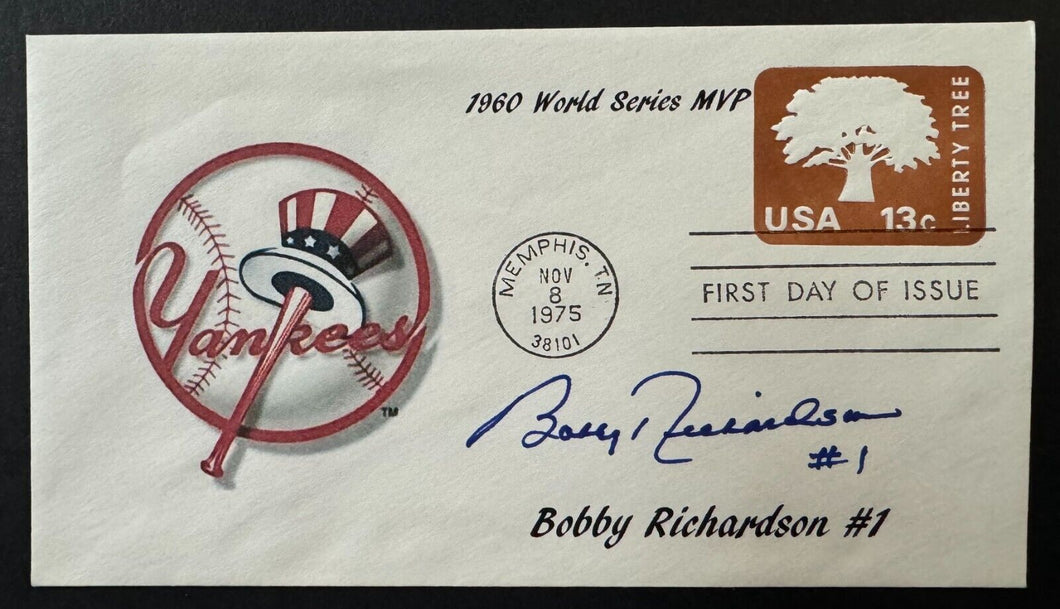 Bobby Richardson Signed Autographed First Day Cover NY Yankees MVP World Series