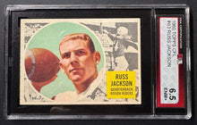 Load image into Gallery viewer, 1960 Topps CFL #63 Russ Jackson Saskatchewan Rough Riders Football Card Vintage
