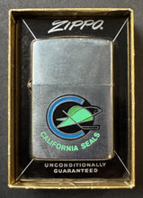 Load image into Gallery viewer, 1967 California Seals Unused Zippo Lighter Inaugural Season Logo Vintage NHL
