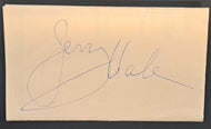 Jerry Vale Autographed Signed Page Pop Music Artist Actor Vintage