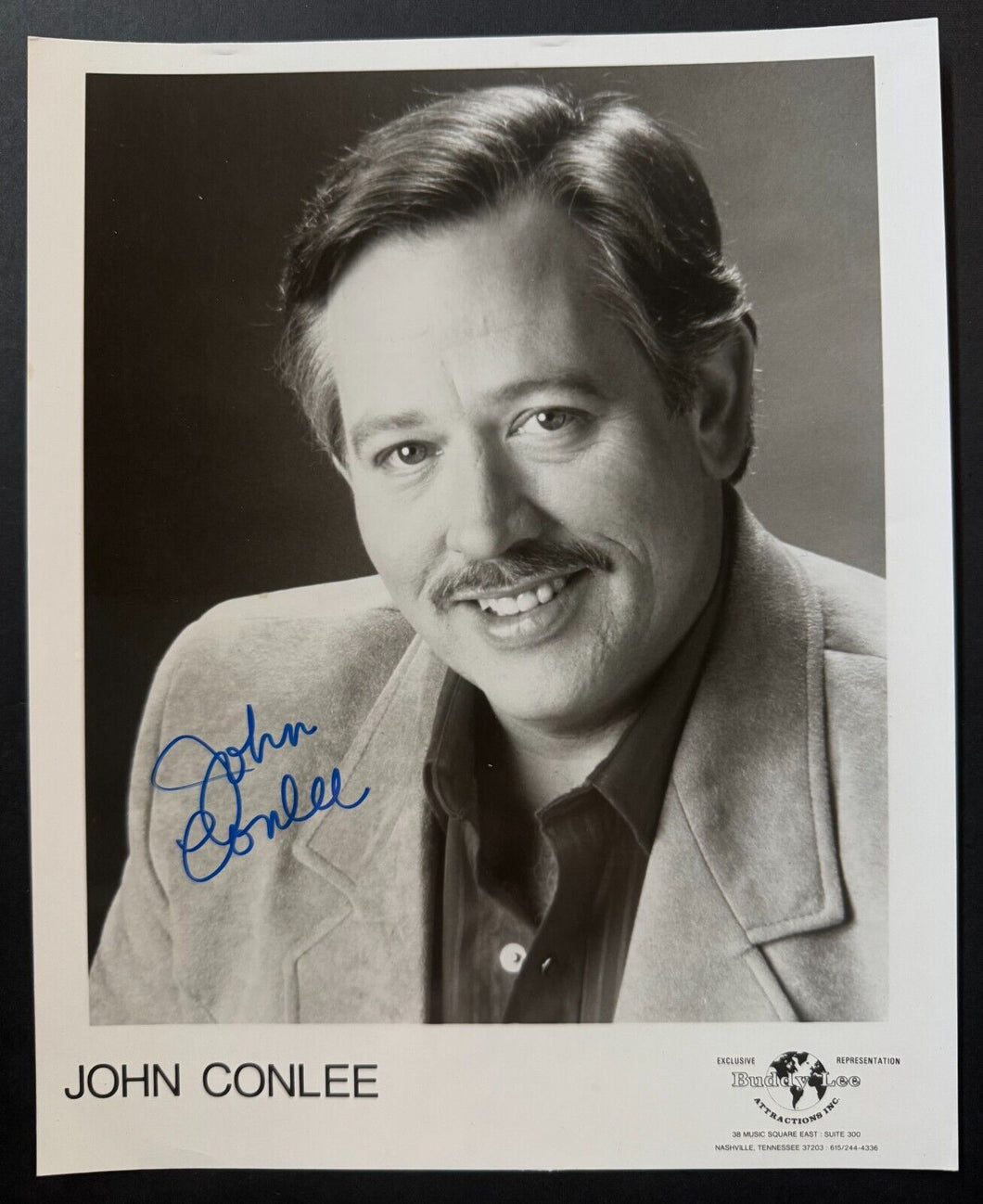 American Country Singer John Conlee Autographed Signed Photo Music Billboard
