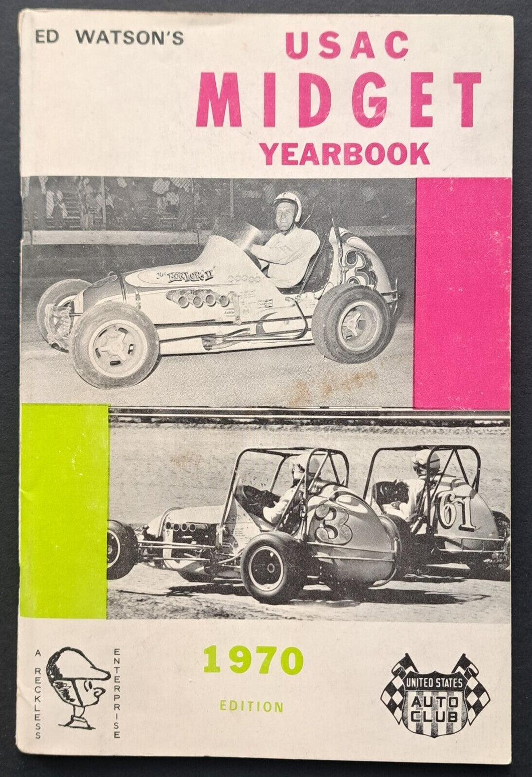 1970 Ed Watson's United States Auto Club Midget Racing Yearbook Drivers