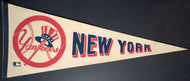 Circa 1970 New York Yankees Vintage Pennant Major League Baseball Memorabilia