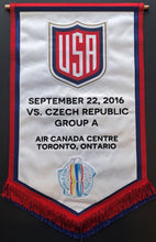 Load image into Gallery viewer, 2016 World Cup Of Hockey Official Banner Tournament Issued Patch Sewn Team USA
