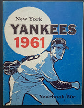 Load image into Gallery viewer, 1961 New York Yankees Yearbook MLB Baseball Mickey Mantle Roger Maris Vintage
