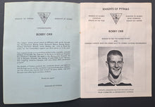 Load image into Gallery viewer, 1969 Bobby Orr Boston Bruins Autographed Signed Banquet Program NHL Hockey JSA
